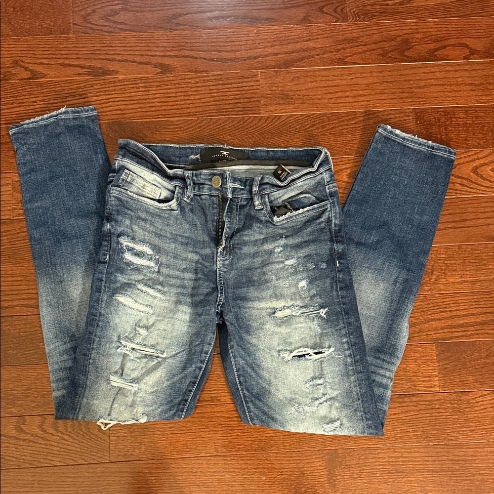 Kid’s Distressed Denim Skinny Jeans